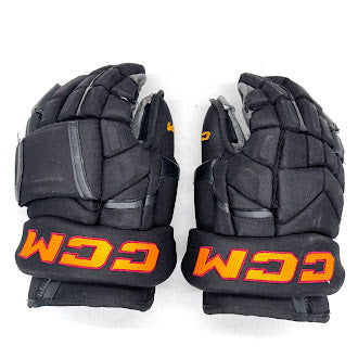 Gants de hockey CCM HGJSPP Pro Stock d'occasion (noir/or/marron) n° 2